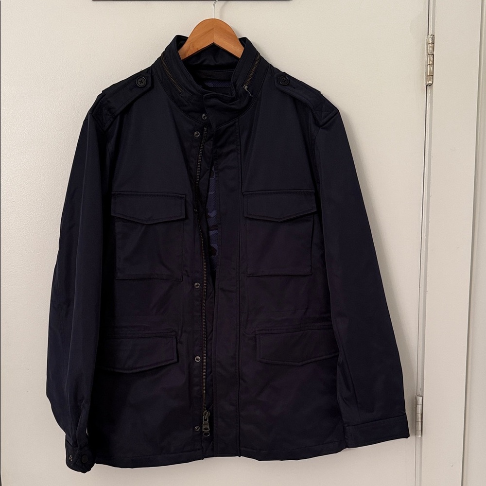Banana Republic Men's Navy Rain Jacket